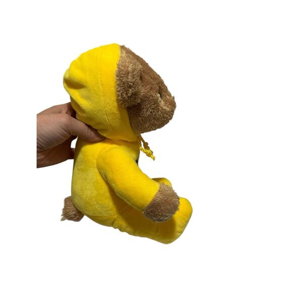 Peeps 11 in Brown Plush Teddy Bear with Blue Hooded Pajama Outfit NWT 2015 - Picture 9 of 9